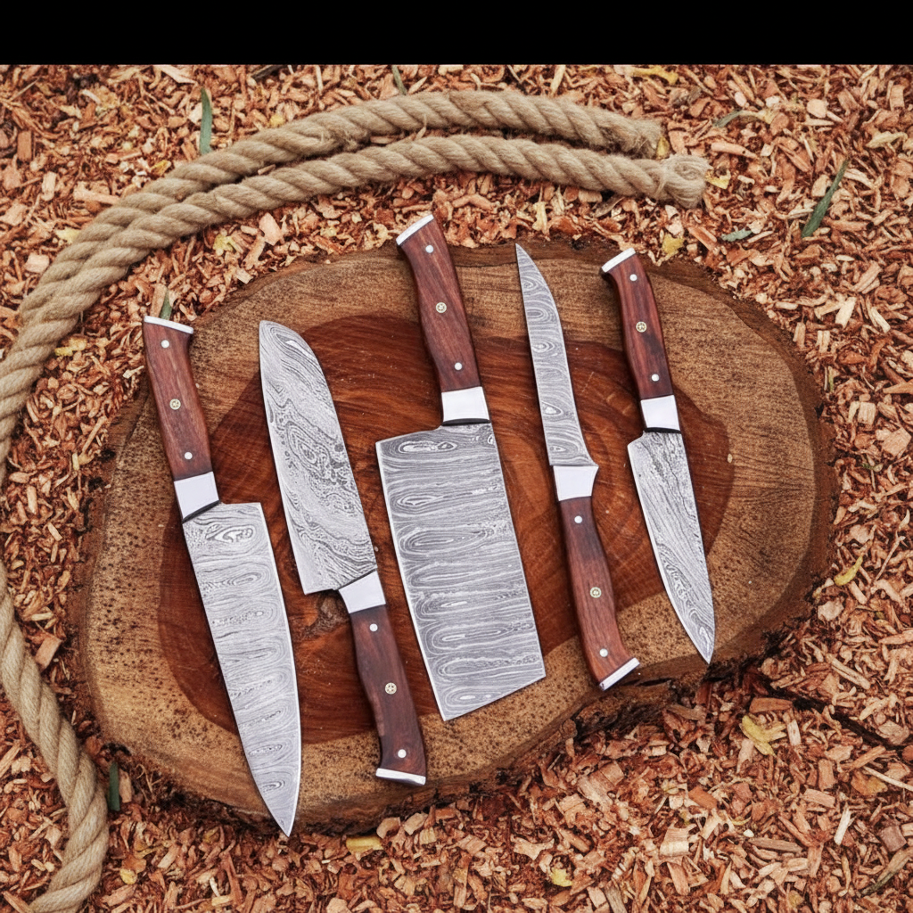 5-Piece Knife Set Top Down