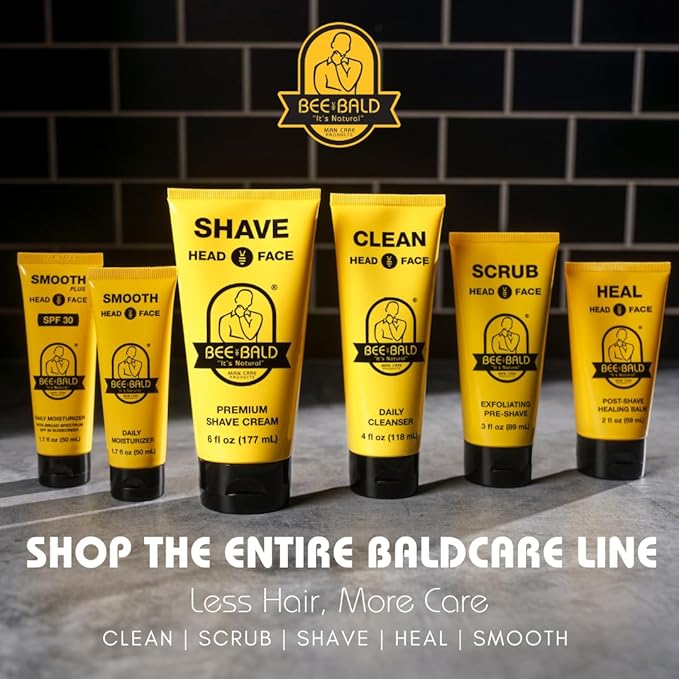 Bee Bald Scrub Head & Face Exfoliating Pre-Shave 89 ml