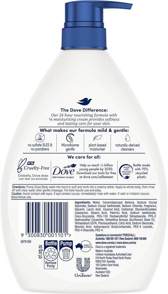 Dove Triple Moisturising Body Wash 1 L