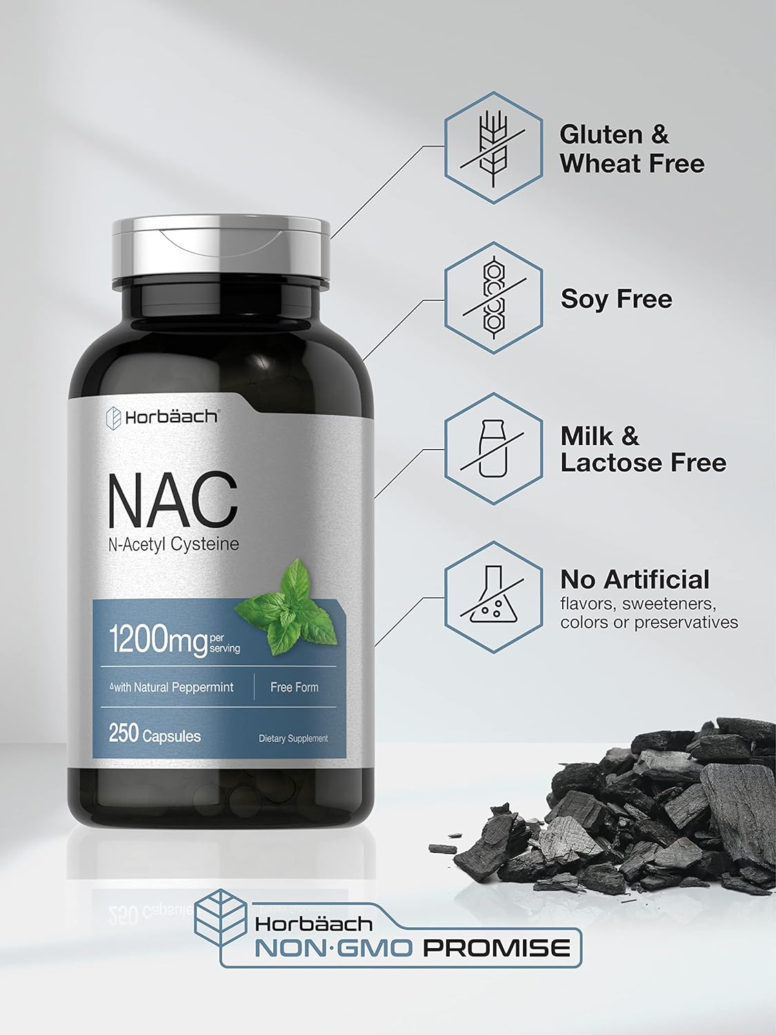 NAC 1200mg | 250 Capsules