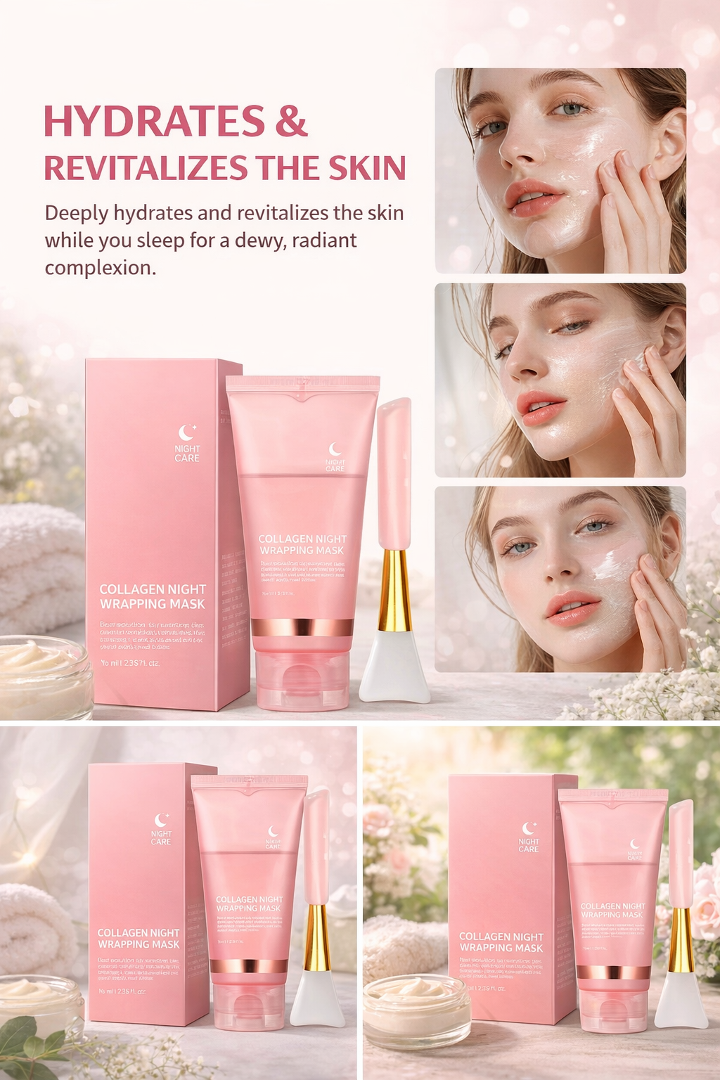 Collagen Night Wrapping Mask – Peel-Off Overnight Facial Mask 75ml