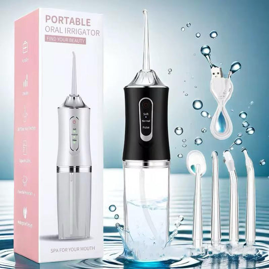 Portable Water Flosser Oral Irrigator – Cordless Rechargeable Dental Cleaner with 3 Modes & 360° Nozzle