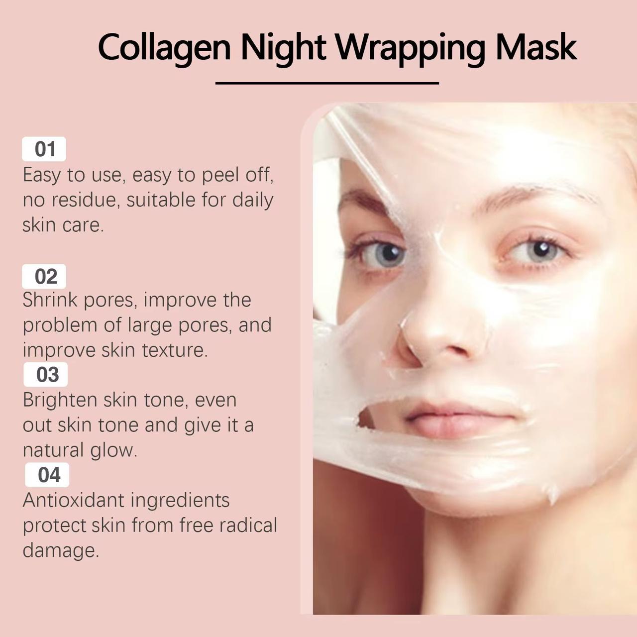 Collagen Night Wrapping Mask – Peel-Off Overnight Facial Mask 75ml