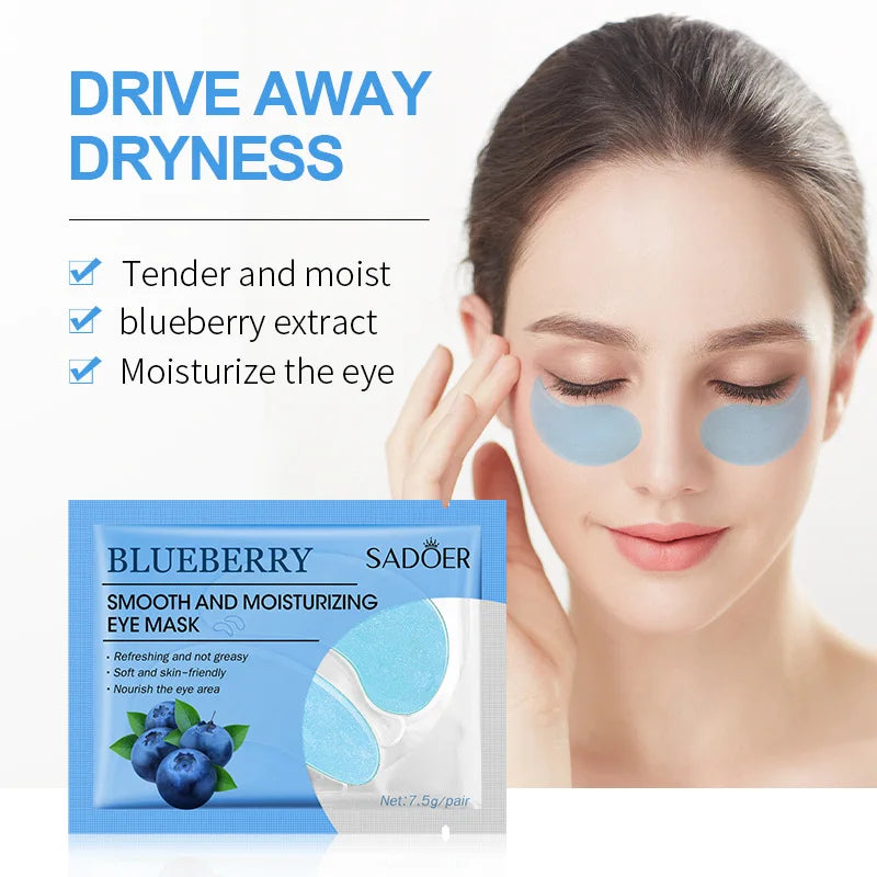 10 Pairs SADOER Crystal Collagen Eye Mask Anti Dark Circles Removal Eyes Bags Moisturizing Firming Eye Patches Eyes Skin Care