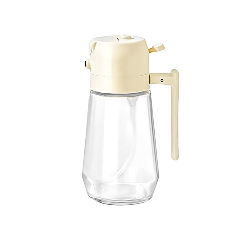 470ML Glass Olive Oil Sprayer & Dispenser – 2-in-1 Spray & Pour Bottle