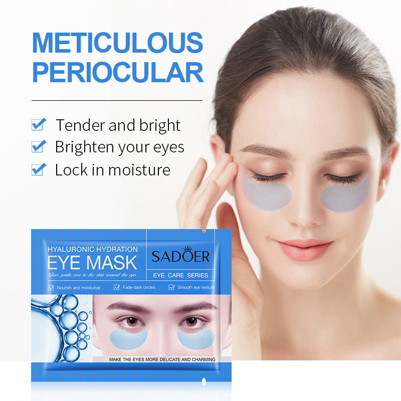 10 Pairs SADOER Crystal Collagen Eye Mask Anti Dark Circles Removal Eyes Bags Moisturizing Firming Eye Patches Eyes Skin Care