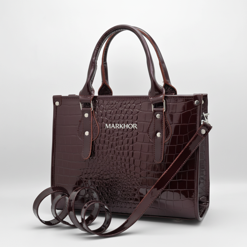 LS07 MARKHOR Dark Chocolate Tote - Front View