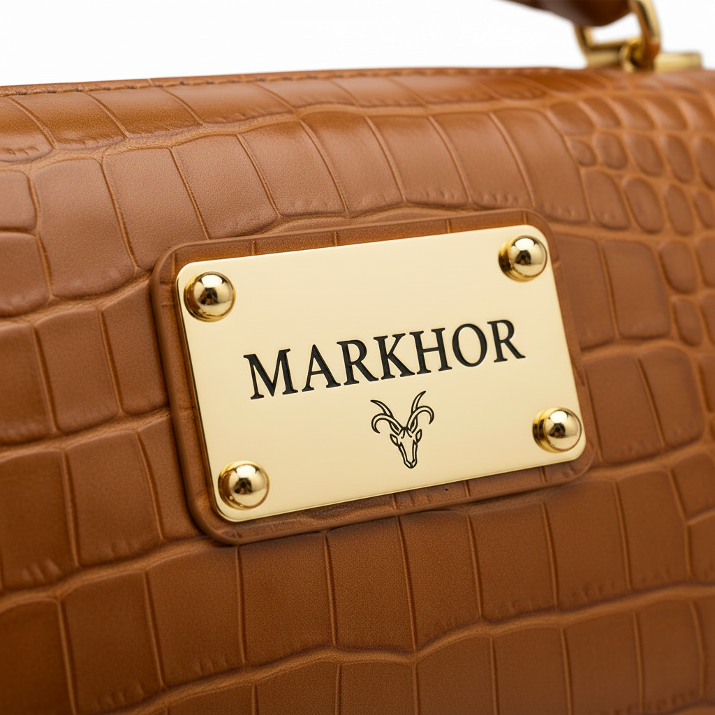 LS04 MARKHOR Clean Gold Logo Plate Detail