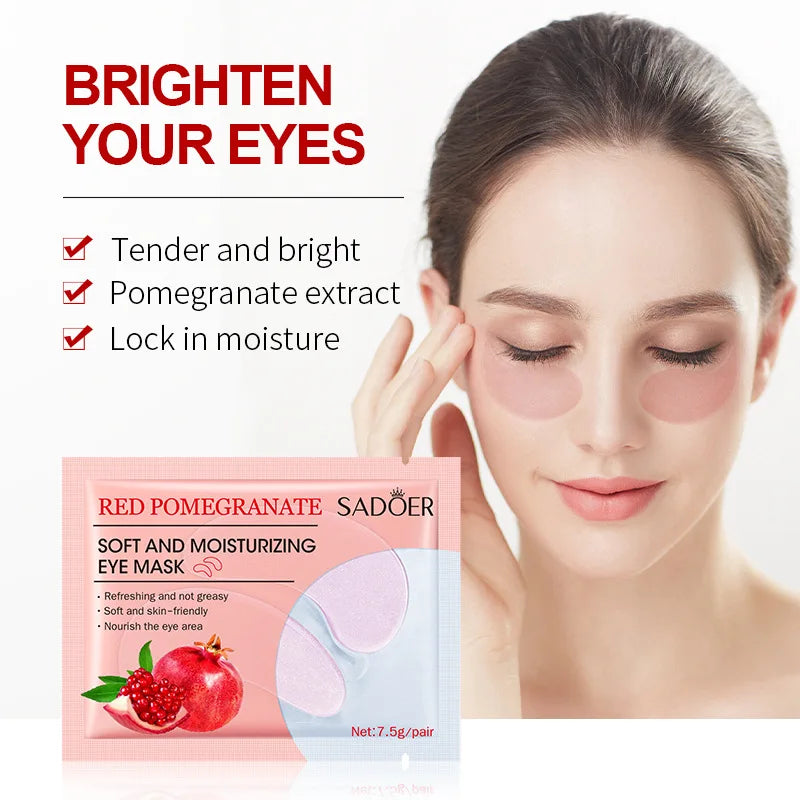 10 Pairs SADOER Crystal Collagen Eye Mask Anti Dark Circles Removal Eyes Bags Moisturizing Firming Eye Patches Eyes Skin Care